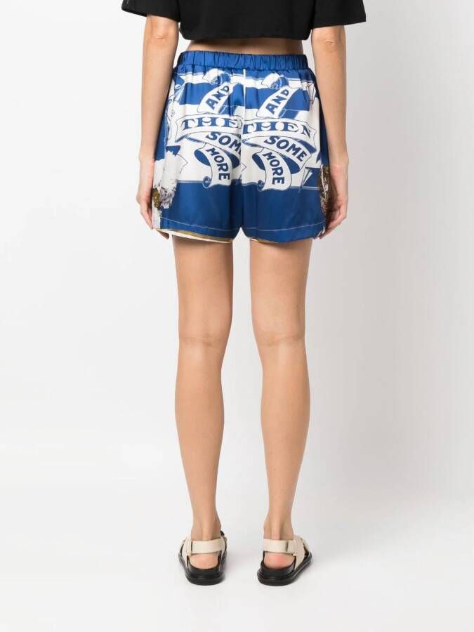 MSGM Shorts met print Blauw