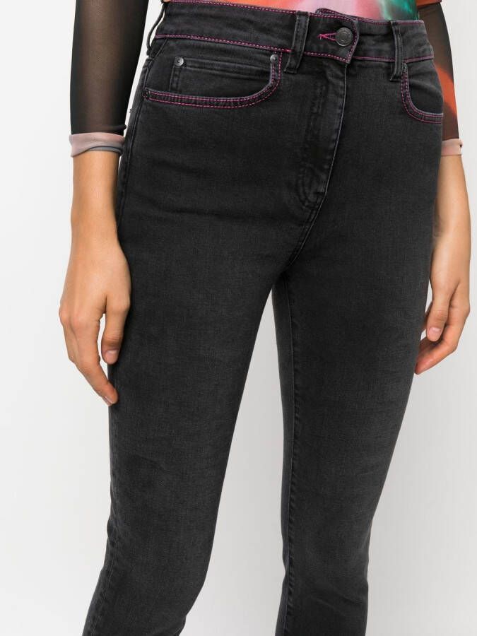 MSGM Skinny jeans met tonaal stiksel Zwart