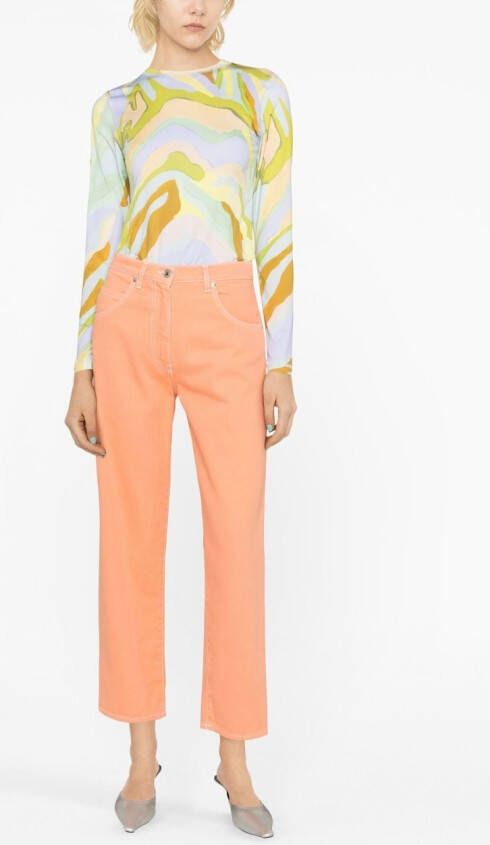 MSGM Straight jeans Oranje