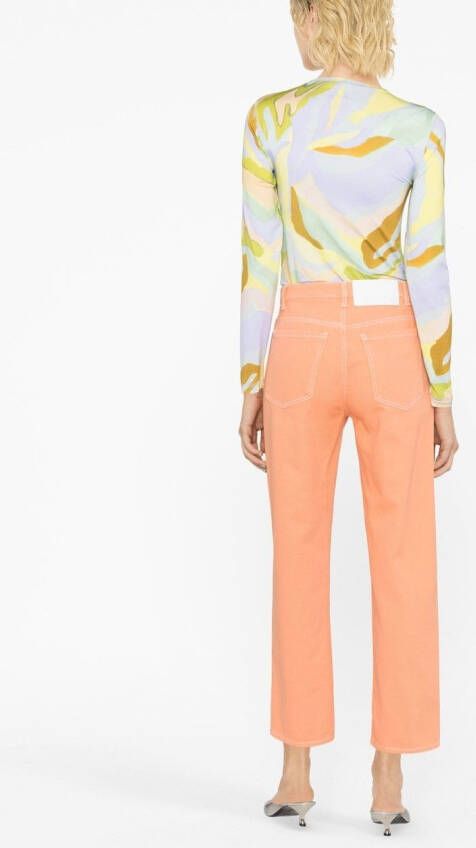 MSGM Straight jeans Oranje