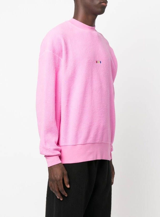 MSGM Sweater met geborduurd logo Roze
