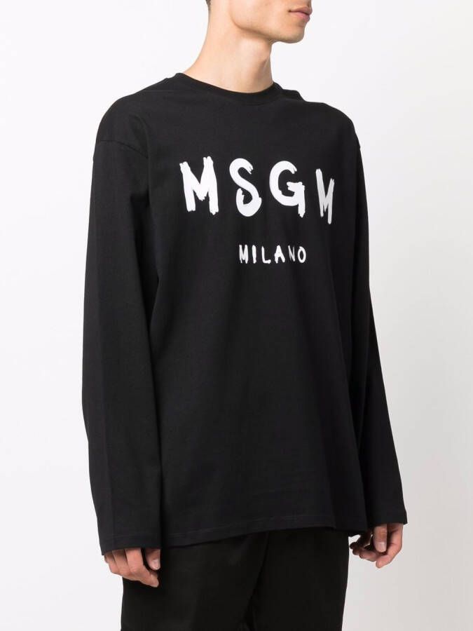 MSGM Sweater met logo Zwart