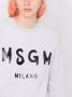 MSGM Sweater met logoprint Grijs - Thumbnail 3