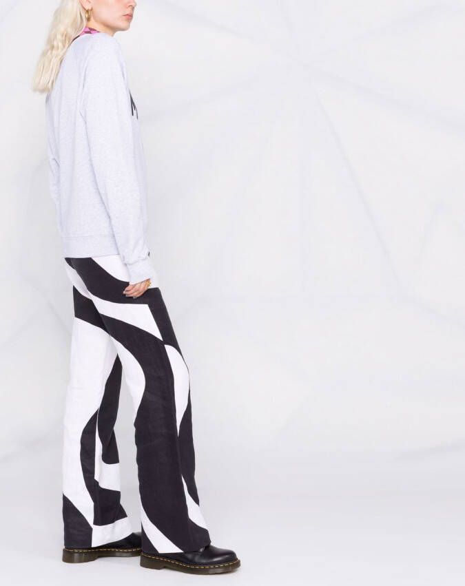 MSGM Sweater met logoprint Grijs