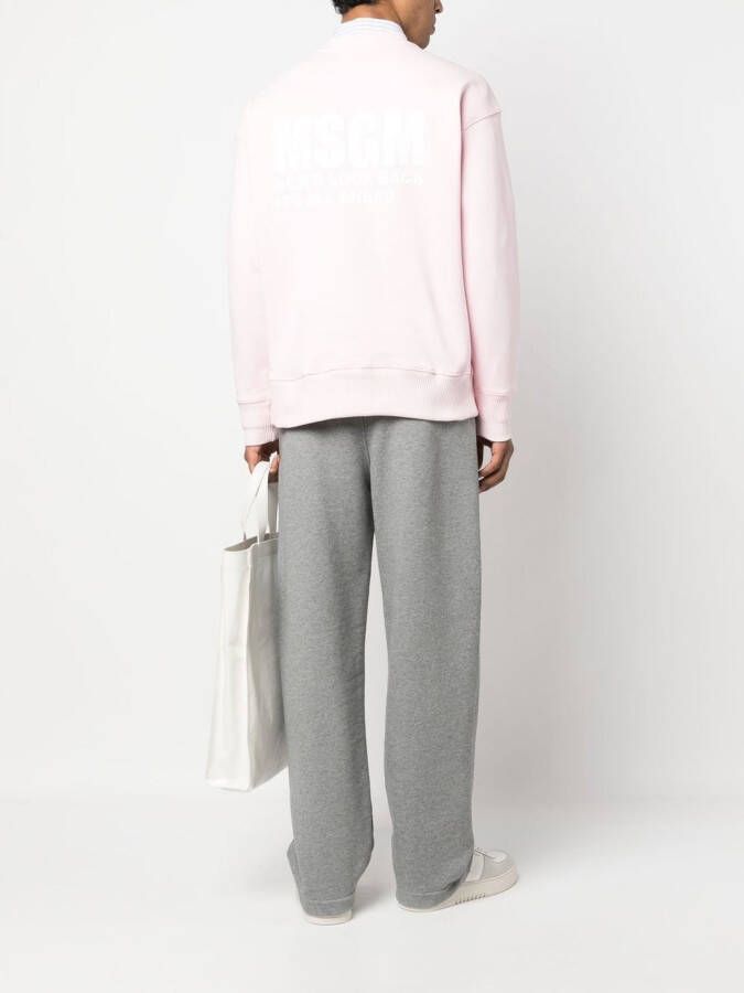 MSGM Sweater met logoprint Roze