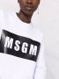 MSGM Sweater met logoprint Wit - Thumbnail 3