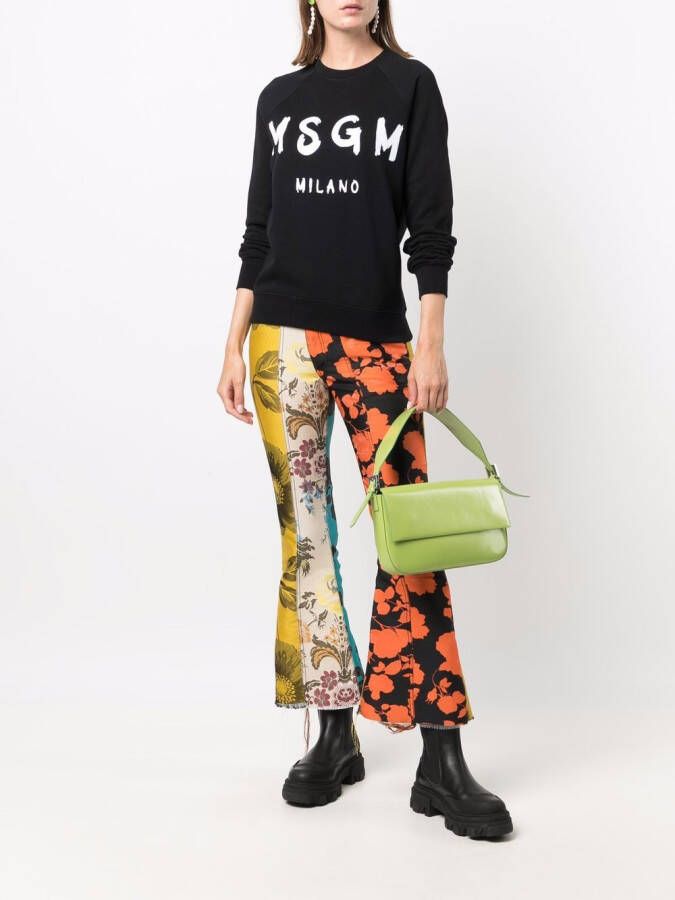 MSGM Sweater met logoprint Zwart