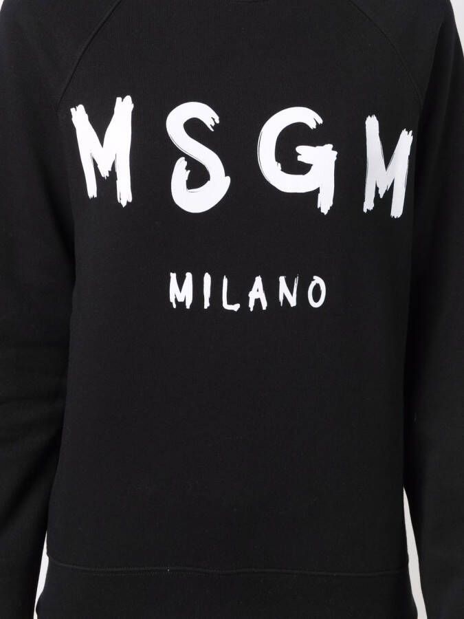 MSGM Sweater met logoprint Zwart