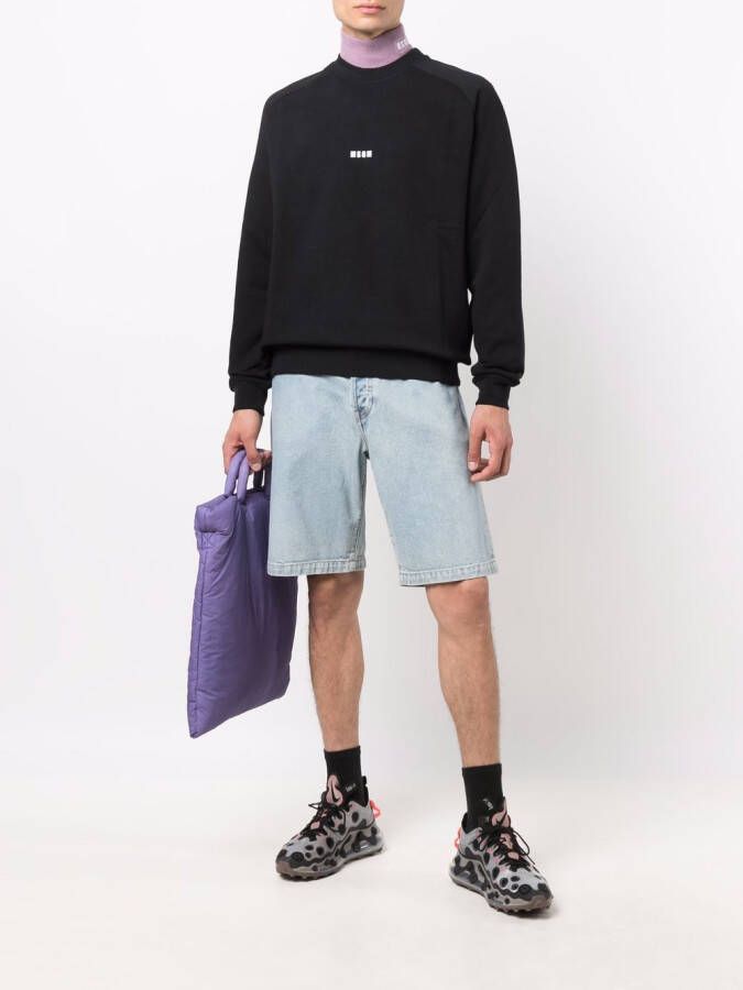MSGM Sweater met logoprint Zwart