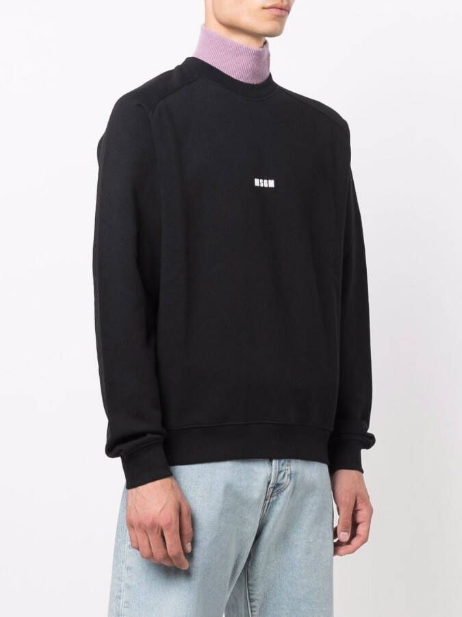 MSGM Sweater met logoprint Zwart
