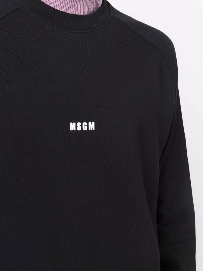 MSGM Sweater met logoprint Zwart