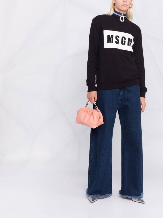 MSGM Sweater met logoprint Zwart