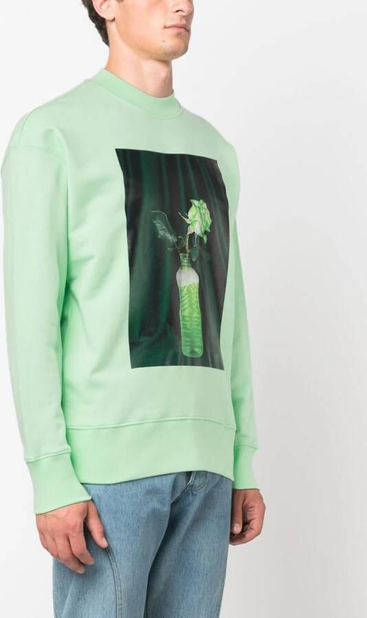 MSGM Sweater met print Groen