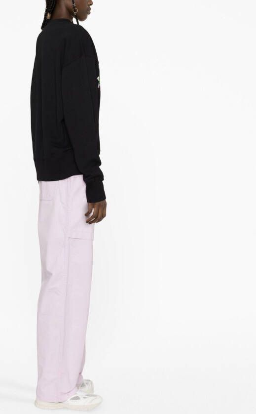 MSGM Sweater met print Zwart