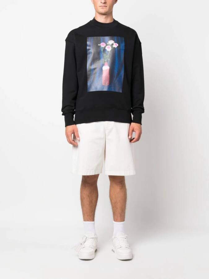 MSGM Sweater met print Zwart