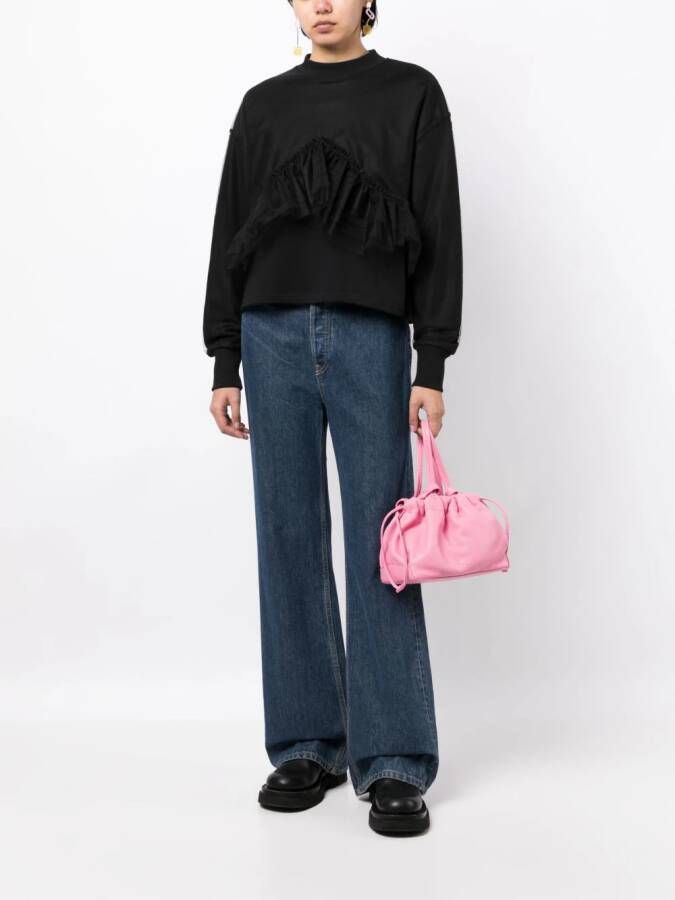 MSGM Sweater met ruches Zwart