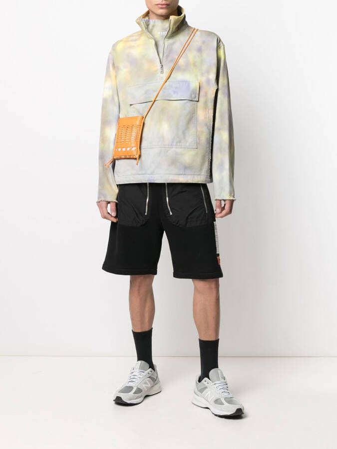 MSGM Sweater met tie-dye print Geel