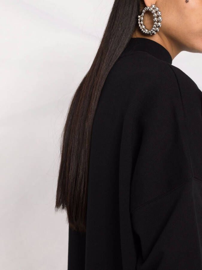 MSGM Sweaterjurk met logoprint Zwart