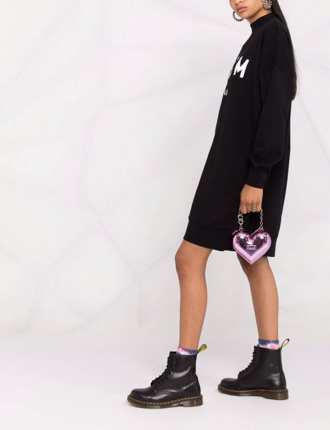 MSGM Sweaterjurk met logoprint Zwart