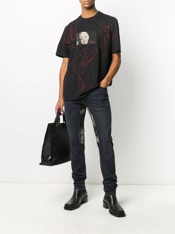 MSGM T-shirt met fotoprint Zwart