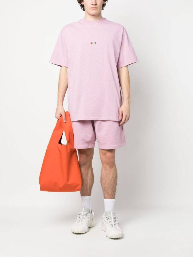 MSGM T-shirt met geborduurd logo 12 LIGHT PINK