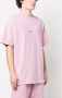 MSGM T-shirt met geborduurd logo 12 LIGHT PINK - Thumbnail 3