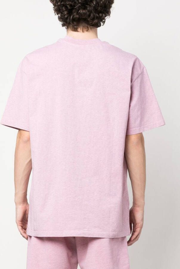 MSGM T-shirt met geborduurd logo 12 LIGHT PINK
