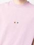 MSGM T-shirt met geborduurd logo 12 LIGHT PINK - Thumbnail 5
