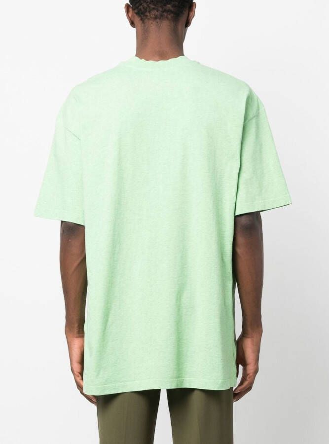 MSGM T-shirt met geborduurd logo Groen