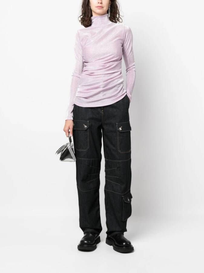 MSGM T-shirt met glitter Roze