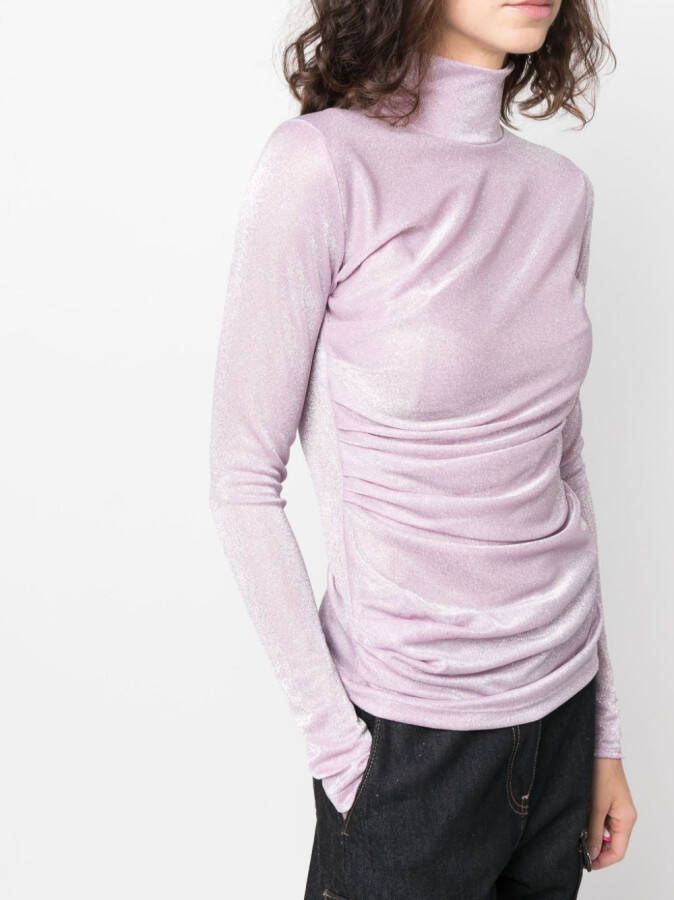 MSGM T-shirt met glitter Roze