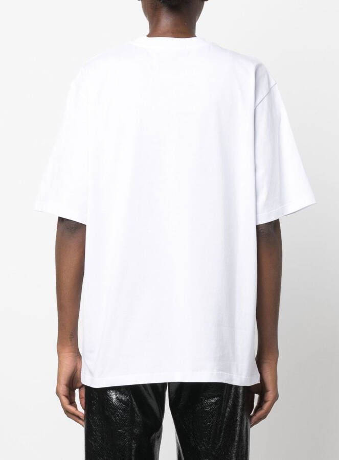 MSGM T-shirt met grafische print Wit