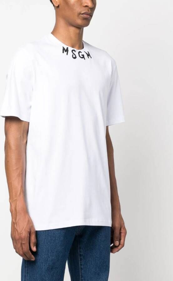 MSGM T-shirt met logo Wit