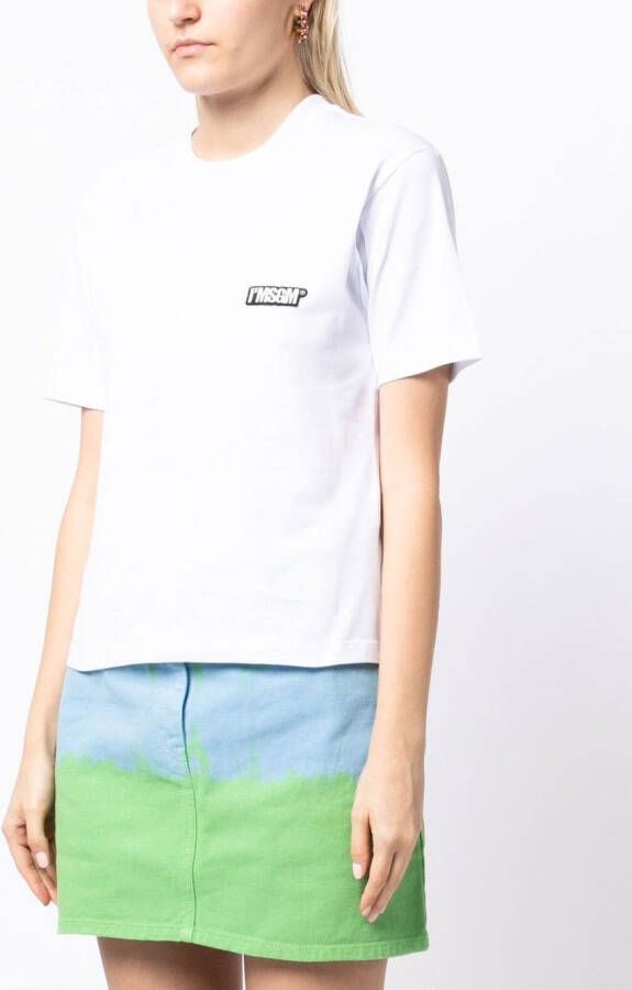 MSGM T-shirt met logopatch Wit