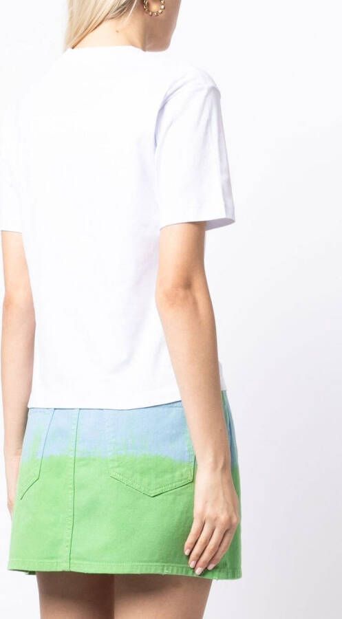 MSGM T-shirt met logopatch Wit