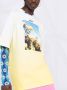 MSGM T-shirt met logoprint Geel - Thumbnail 3