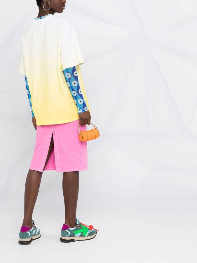 MSGM T-shirt met logoprint Geel