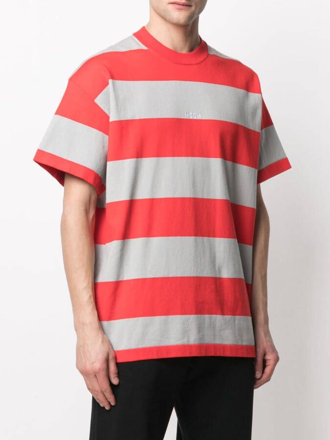 MSGM T-shirt met logoprint Grijs