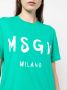 MSGM T-shirt met logoprint Groen - Thumbnail 5
