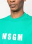 MSGM T-shirt met logoprint Groen - Thumbnail 5