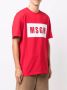 MSGM T-shirt met logoprint Rood - Thumbnail 3