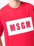 MSGM T-shirt met logoprint Rood - Thumbnail 5