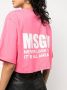MSGM T-shirt met logoprint Roze - Thumbnail 5