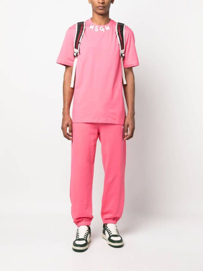 MSGM T-shirt met logoprint Roze