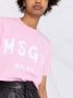 MSGM T-shirt met logoprint Roze - Thumbnail 3