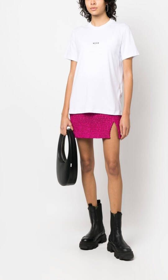 MSGM T-shirt met logoprint Wit