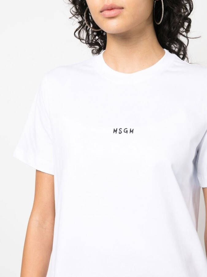 MSGM T-shirt met logoprint Wit