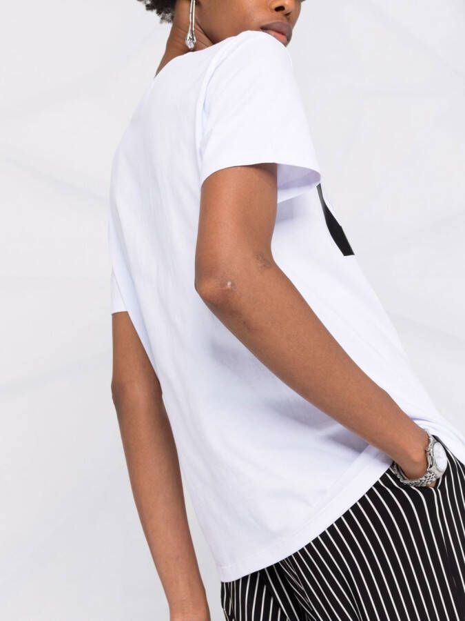 MSGM T-shirt met logoprint Wit