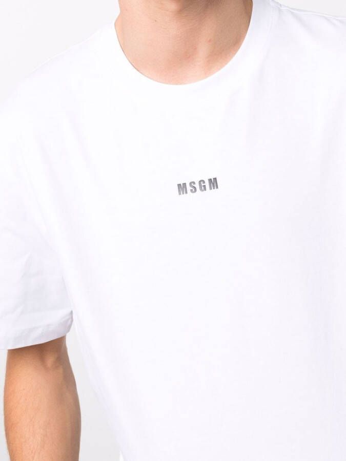 MSGM T-shirt met logoprint Wit