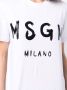 MSGM T shirt met logoprint dames katoen L Wit - Thumbnail 5